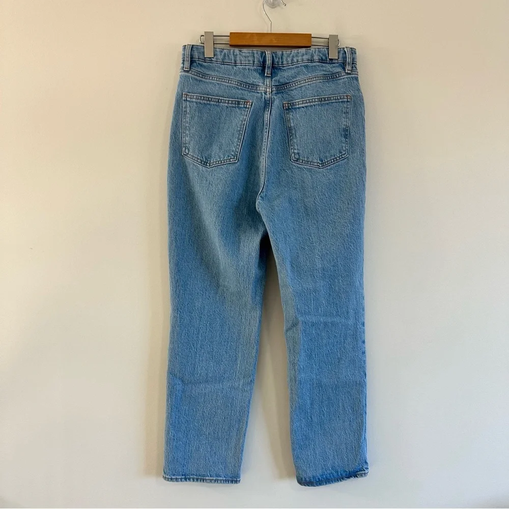 Denim Forum Light Blue Straight Leg Jeans - Picture 3 of 12